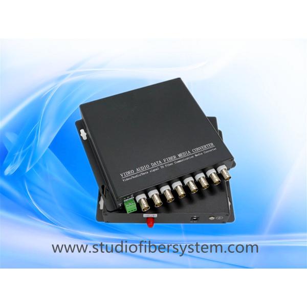8CH PTZ CVI fiber converter with aluminum case for 8 720P 1080P CVI camera remote surveillance system