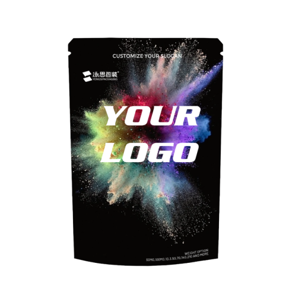 Customizable Durable PE Stand-Up Zipper Pouch with Gravure Printing Moisture Proof Food Grade Packaging for Cocoa Powder Snacks