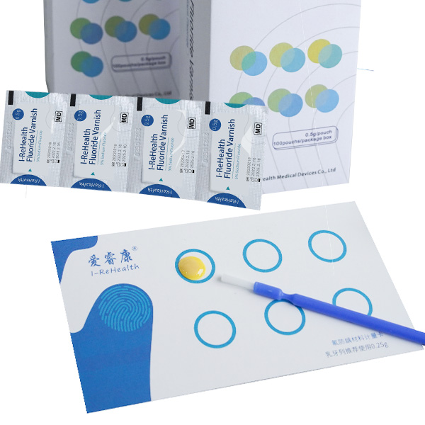 Фторид натрия отпуска 5% вкуса дыни I-ReHealth быстрый лакирует CE дозы блока 100x0.5g