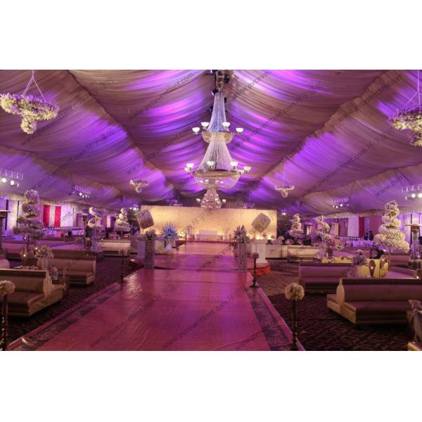 Outdoor Luxury Wedding Event Tents Unique Decoration For Wedding Ceremony