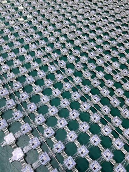 Ecrã de malha LED para publicidade exterior 20 mm para iluminação de paisagem