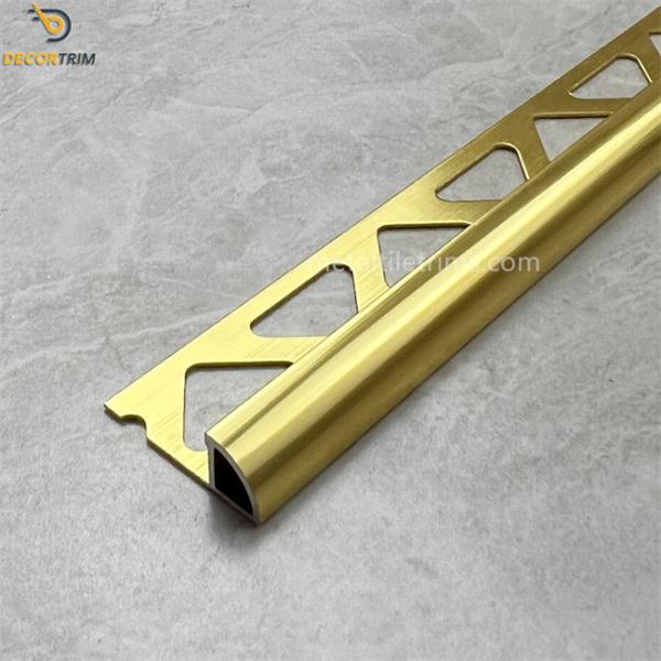 Border Tile Trim Aluminum Trim Floor Tile Matt / Gold 8mm 10mm 12mm