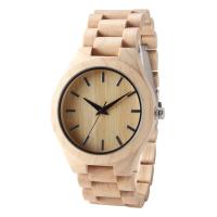 Design hot sell natural bamboo wooden watch maple wooden strap watches