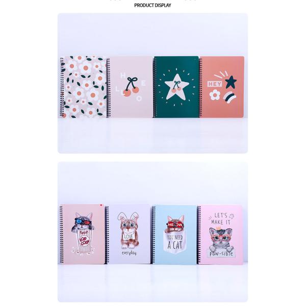 A5 A6 A7 B5 Impresión personalizada de la portada del diario B5 Agenda de tapa dura en espiral Planificador de libros de notas