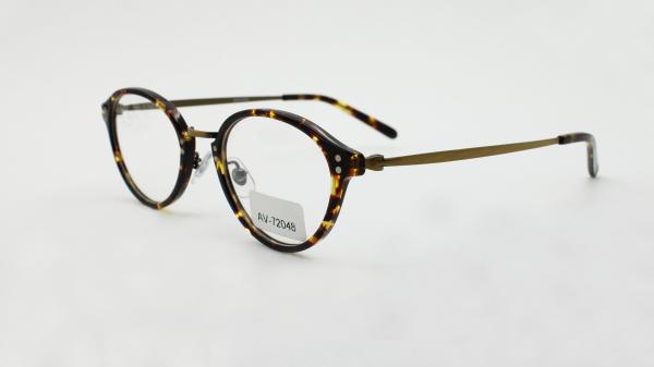 Vintage Round Clear Glasses Non-Prescription Eyeglasses Frames for Women Men Handmade Unisex Dark Tortoise Acetate Frame