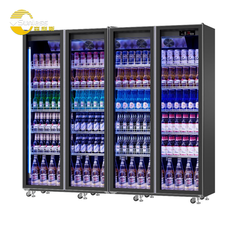 510L Volume Beer Display Refrigerator Cold Storage Glass Door Chiller