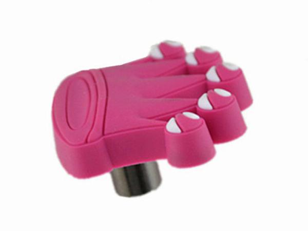 Pink Crown Kids Bedroom Dresser  Knobs  Decoration For Girls Wardrobe Handles Soft Plastic Handles