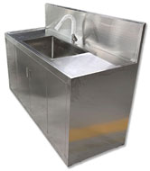 Больница нержавеющей стали 304 медицинская Scrub положение таза мытья раковины хирургическое свободное