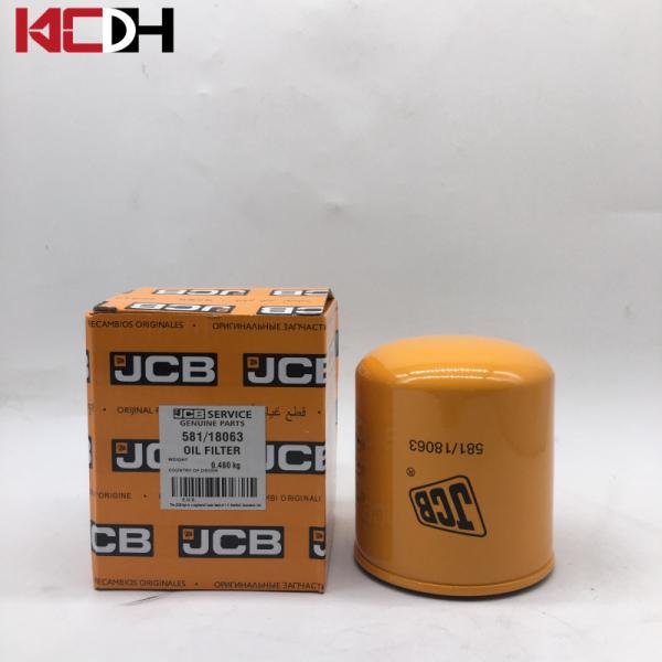 Фильтр для масла 581-18063 коробки передач затяжелителя машинных частей экскаватора Jcb