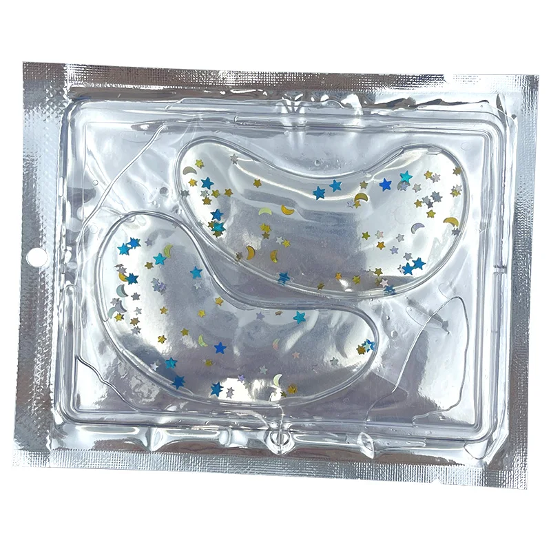 OEM Shiny Colorful Collagen Eye Masks Skincare Under Eye Patches Reusable