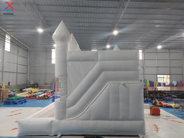 Wedding Jumping Castle Bounce House With Pool Inflatable White Bouncy House