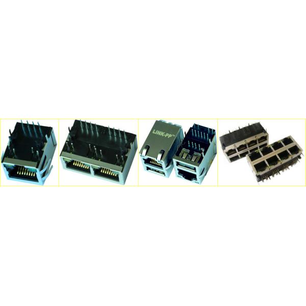 RJ45 защищало Lan 1000Base-TX креста 112510-3913 гнезда LPJK0014AWNL