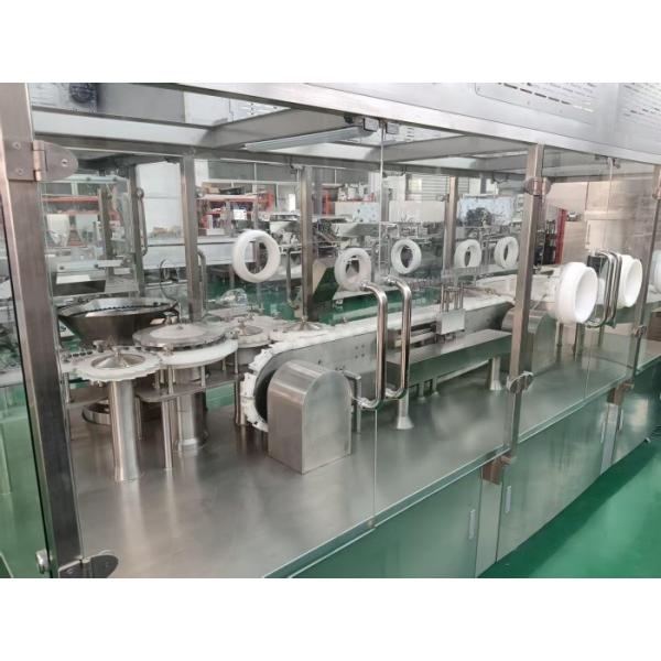 Fully Automatic Vial Liquid Filling Line For 30-500ml Glass And Plastic Bottles With Advanced Safety Cover