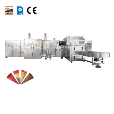 Automatic 5000 Cones / Hour Sugar Cone Production Line Equipment
