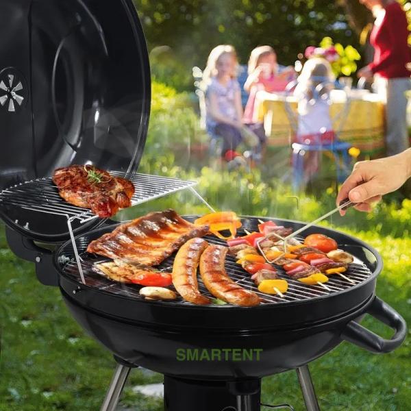 Outdoor Cool Camping Accessories Portable Metal Steel Barbeque Grills 14 / 18 / 22 Inch