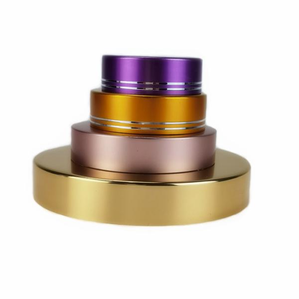 Shiny Plastic Bottles Caps Lid 58mm Wide Mouth Custom Logo For Glass Jar