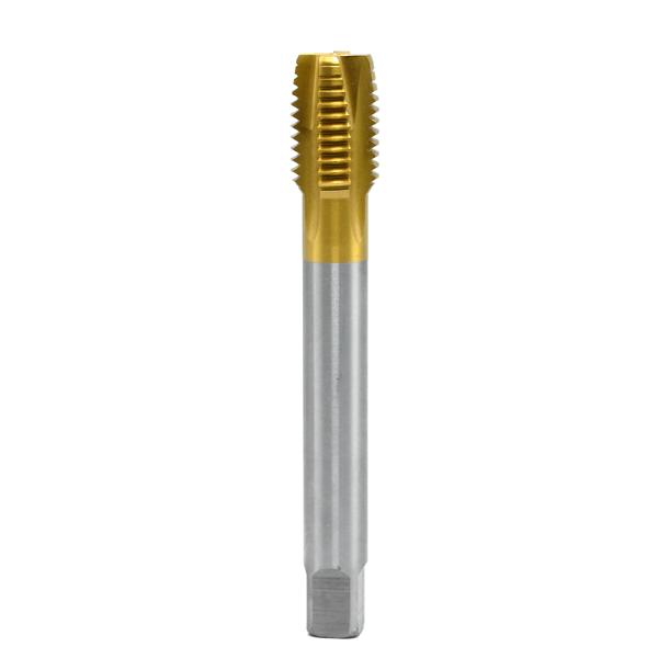 Tap for metric thread for through hole straight flute spiral web thining of chamfer M243 M35 TiN coating DIN376