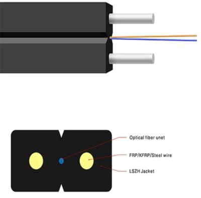 GJXH 2 G657A2 Indoor FTTH Drop Cable Standard Single Mode Fiber 1km
