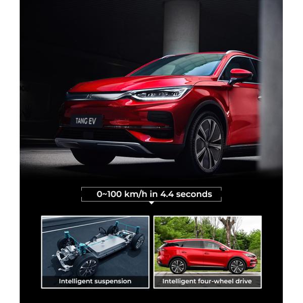 Left Steering 100% Electric 600km BYD Tang 4wd Electric Car 180km/H
