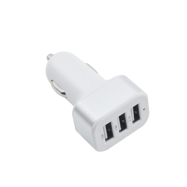 Shenzhen factory supply Aluminium frame 3 USB car charger phone tablet chargers
