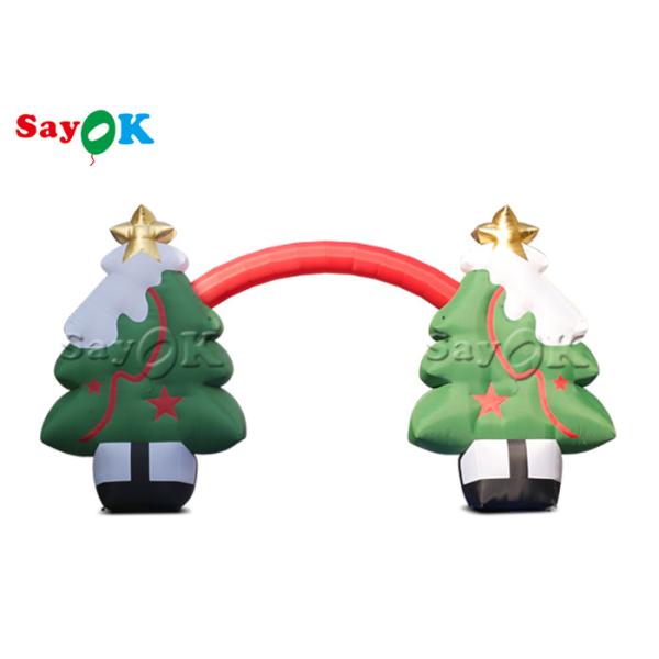OEMオックスフォードの布9x5mHの膨脹可能なクリスマス ツリーのアーチ