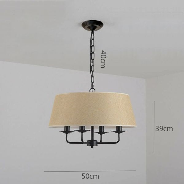 American Retro green fabric Pendant Lights Vintage Rustic Lamp (WH-VP-311)
