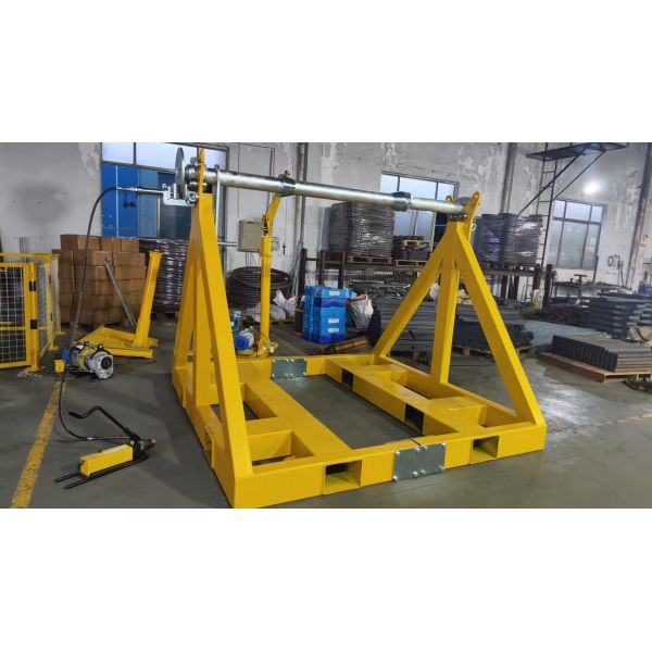 Heavy-Duty 12T Hydraulic Cable Reel Stand with Modular Design and Hydraulic Brake System