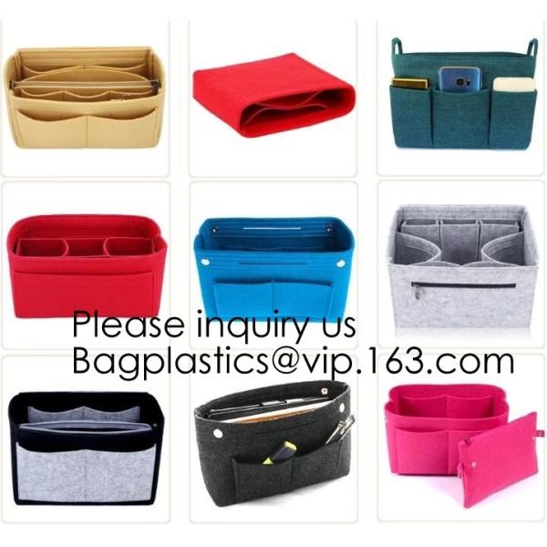 Customized Size Wholesale Felt Baby Diaper Bag,Multi-colored felt baby diaper caddy organizer with PU handle Multiple La