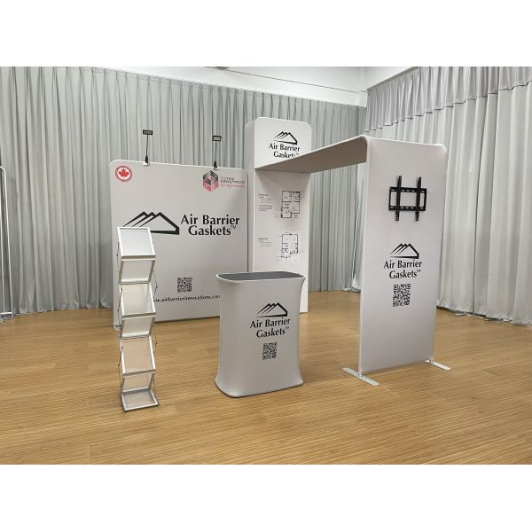 Trade Show Booth Displays 10x10 Booth Backdrop 250g Polyester Fabric