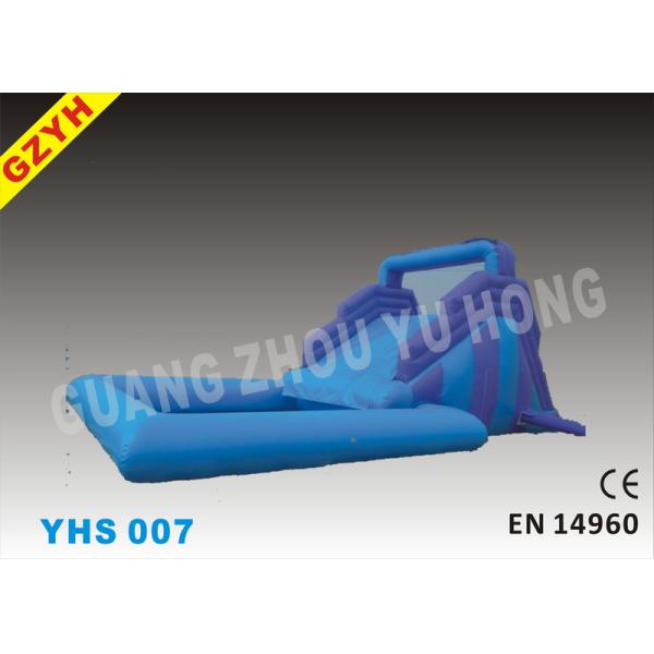 EN14960 Fire Retardant 0.55mm PVC Fish Commercial Inflatable Pool Slides YHS-007