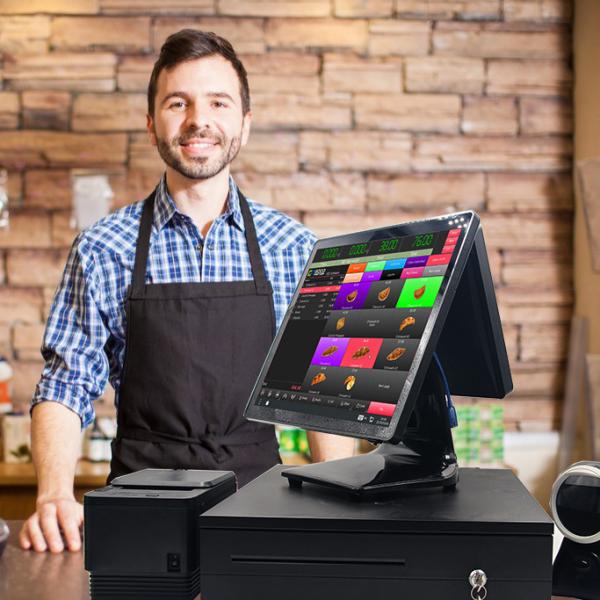 6 USB Ports/Serial Port/RJ45 Lan HDD-280Plus Cash Register Machine POS System Terminal