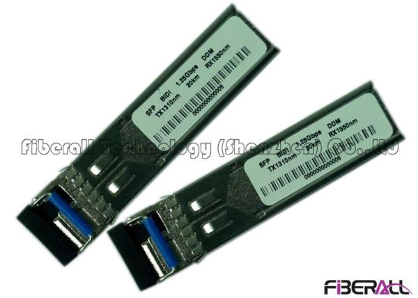 Bidirectional Fiber Optic Transceiver LC SFP Module For Gigabit Ethernet