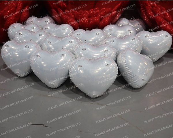 Double Layer Reflective PVC Mirror Heart Balloon for Event Decoration