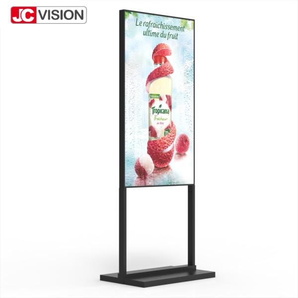 65 4K UHD High Brightness Wall Light Box – 2000 nits, E-LED, Android 11 for Outdoor Retail & Public Spaces