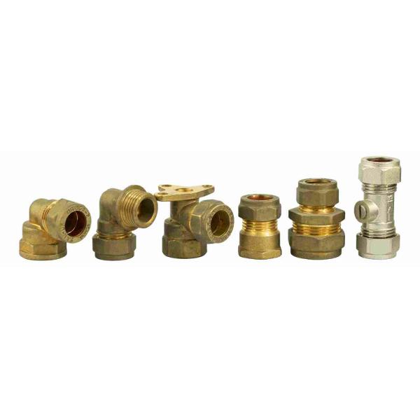 Copper Core Forged Brass Pipe Fittings Compression Pipe Cap BS864-2 Standard