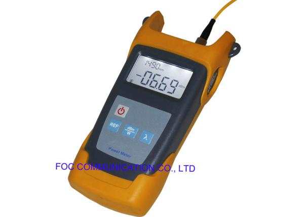User self - calibration Handheld fiber optic power meter up to 80dB LC Connector