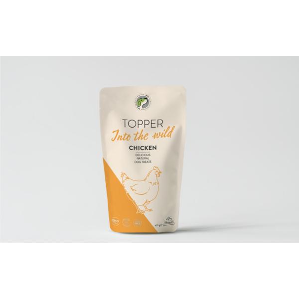 корм для домашних животных 130microns 100g стоит вверх упаковывая сумка с молнией