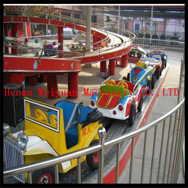 High quality amusement park kids mini shuttle electric cars china, mini roller coaster