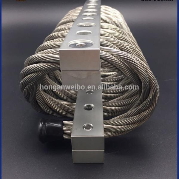 Amplificador de vibração de cordas de arame antichoque Absorção de energia