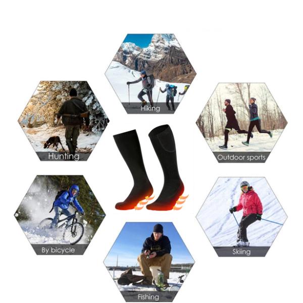 Перезаряжаемые электрические нагретые носки с нагревающим элементом для женщин людей