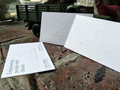 White 2 Sided Business Cards , Promotional High End Business Card Printing