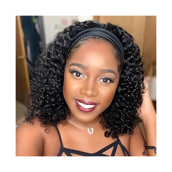 Lace Wig Type None Lace Wigs 100% Human Hair Headband Cuticle Aligned Raw Hair