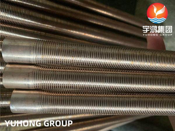 ASTM B111 C70600 Copper Nickel Alloy Low Finned Tube For Condenser and Evaporator