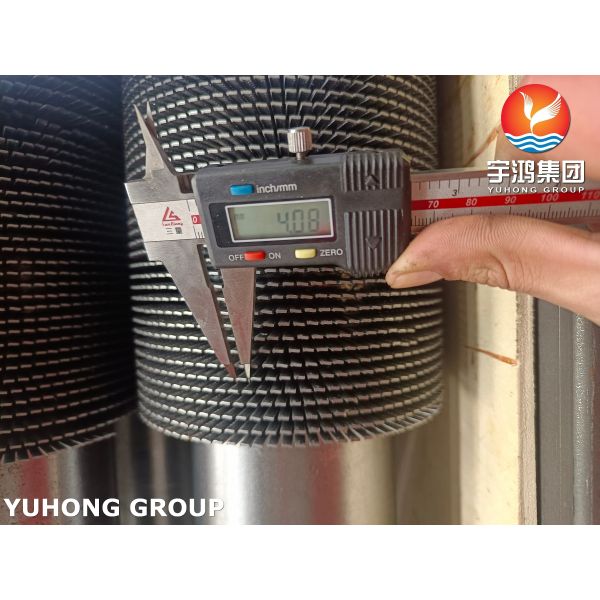 ASTM A312 TP304H Helical Serrated Fin Tube with 304H Fins For HRSG Evaporators