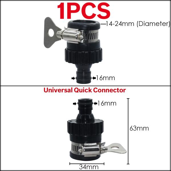 Garden Water Hose Tap Connector Plastic Quick Hose Adaptor Accessories 1/2 inch 3/4 inch
