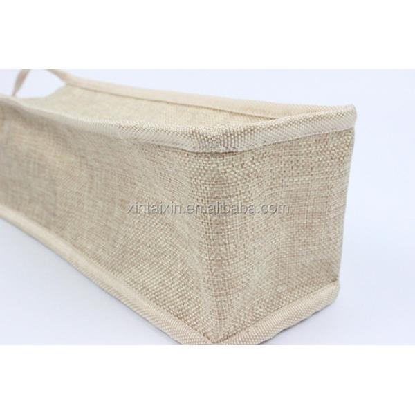 2021 Low price 1 bottle   jute wine carrier bag high quality  customized canvas wine bag  reusable gift carry  case