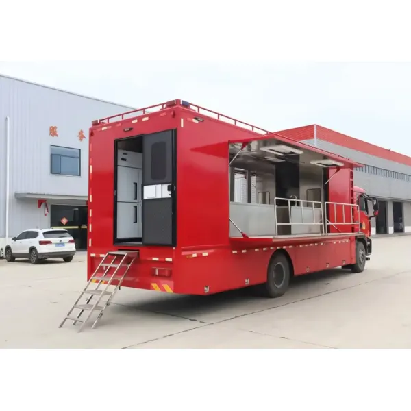 Customizing Food Cooking Truck 4X2 (150-200 Person Food Service Mobile Kitchen)