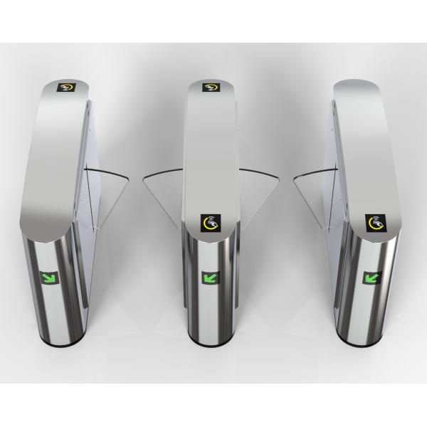 550mm Passage Width Flap Turnstile Gate with RS232 Communication Interface