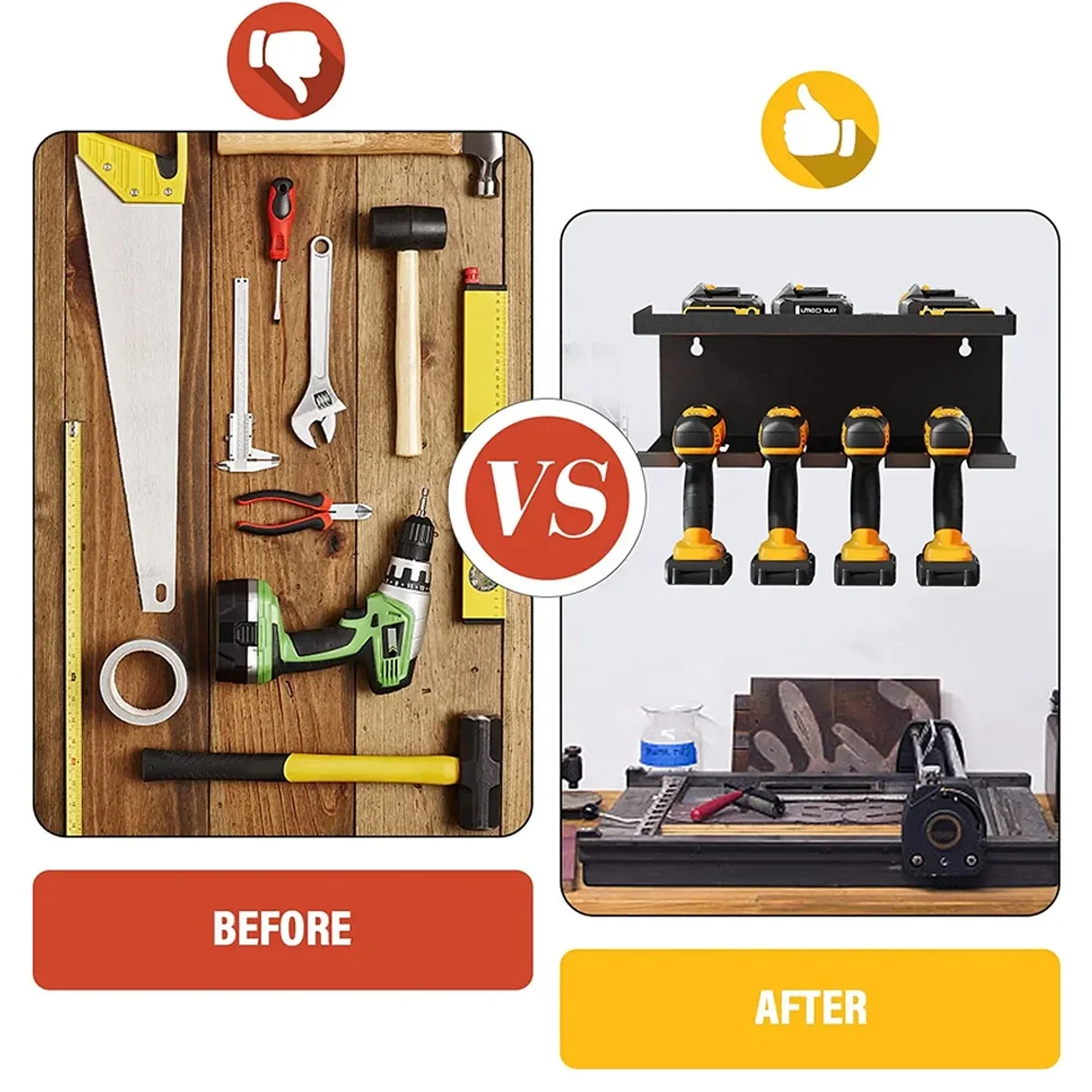 Customized Logo Accepted Heavy Duty Tool Storage Organizer Holder Floating Tool Shelf