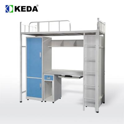 192cm Long 180cm High Steel Bunk Bed With Desk
